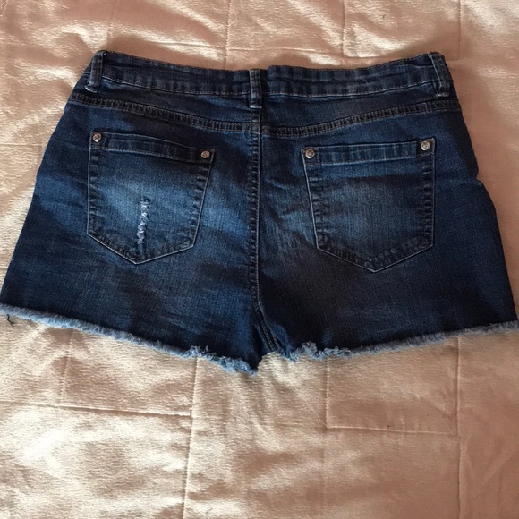 Blue Denim Jean Shorts - Picture 2 of 4